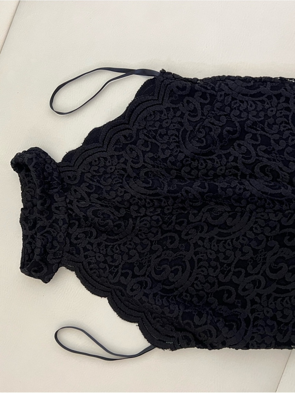 Bebe black turtleneck lace bodysuit stretchy S - Picture 10 of 12